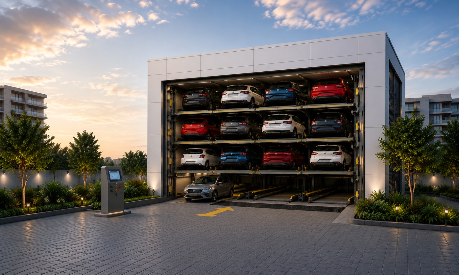 Multi Level Horizontal Puzzle Parking